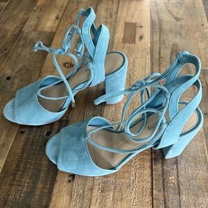 Gianna Bonnie Blue Suede Shoes